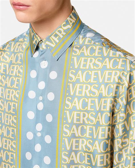 versace zipper shirt|authentic Versace shirts.